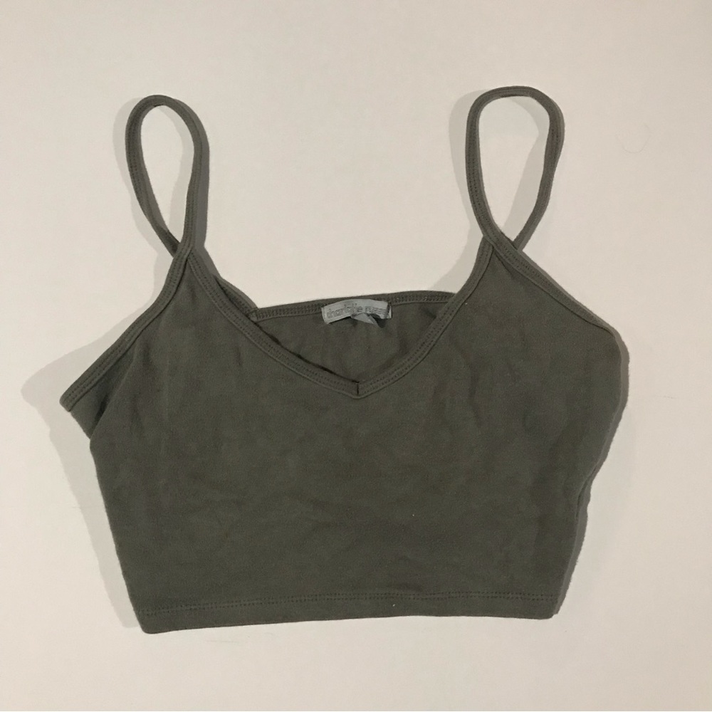 Charlotte Russe Sage Green Crop Top